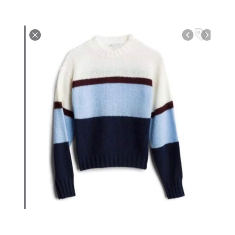 NWT,, Rebecca Minkoff. Striped Multi Color Sweater